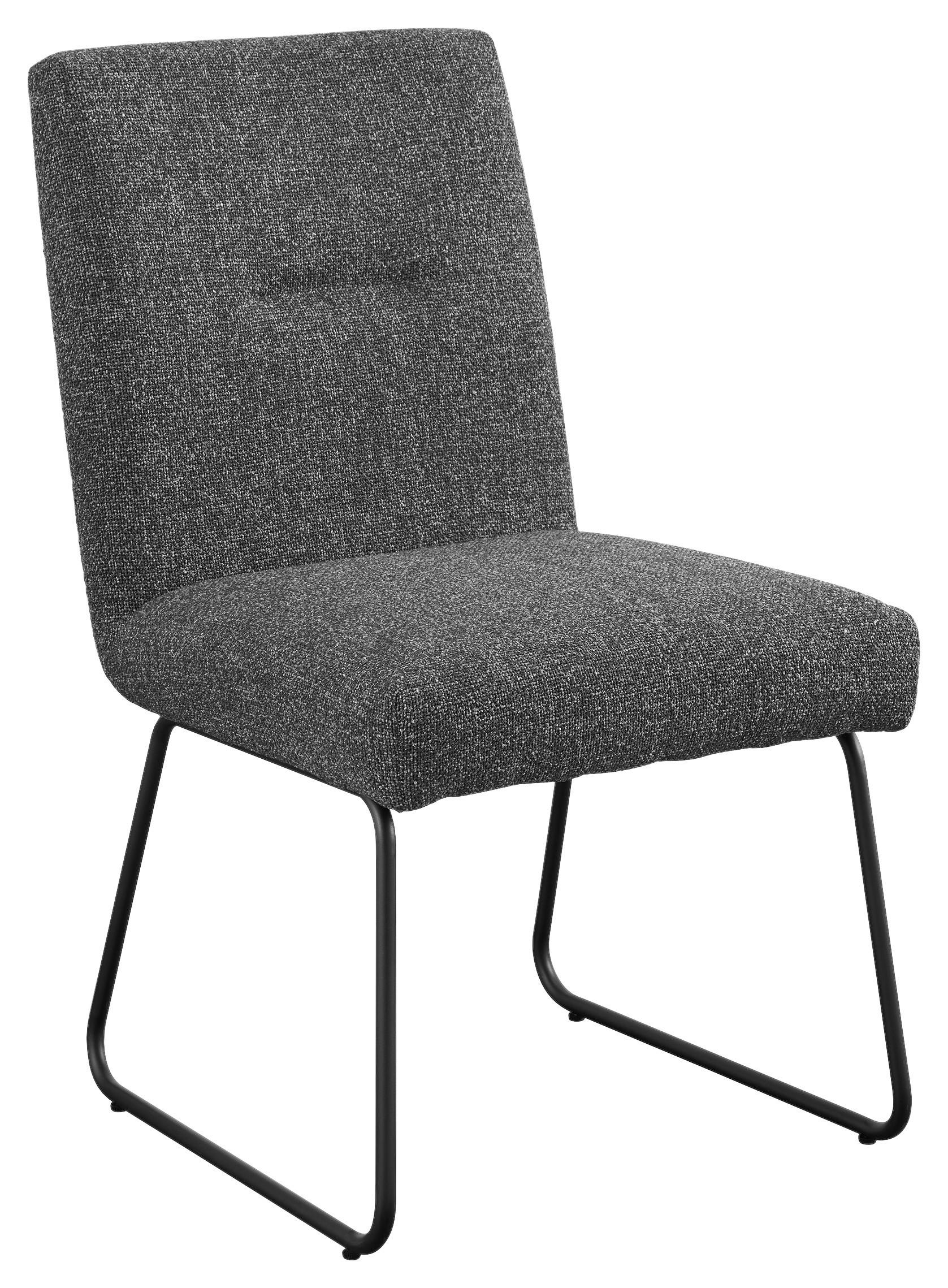 KRZESŁO TRACY - antracytowy/czarny, Design, metal/tkanina (51,5/92,5/65cm) - SetOne by Musterring