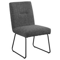 KRZESŁO TRACY - antracytowy/czarny, Design, metal/tkanina (51,5/92,5/65cm) - SetOne by Musterring