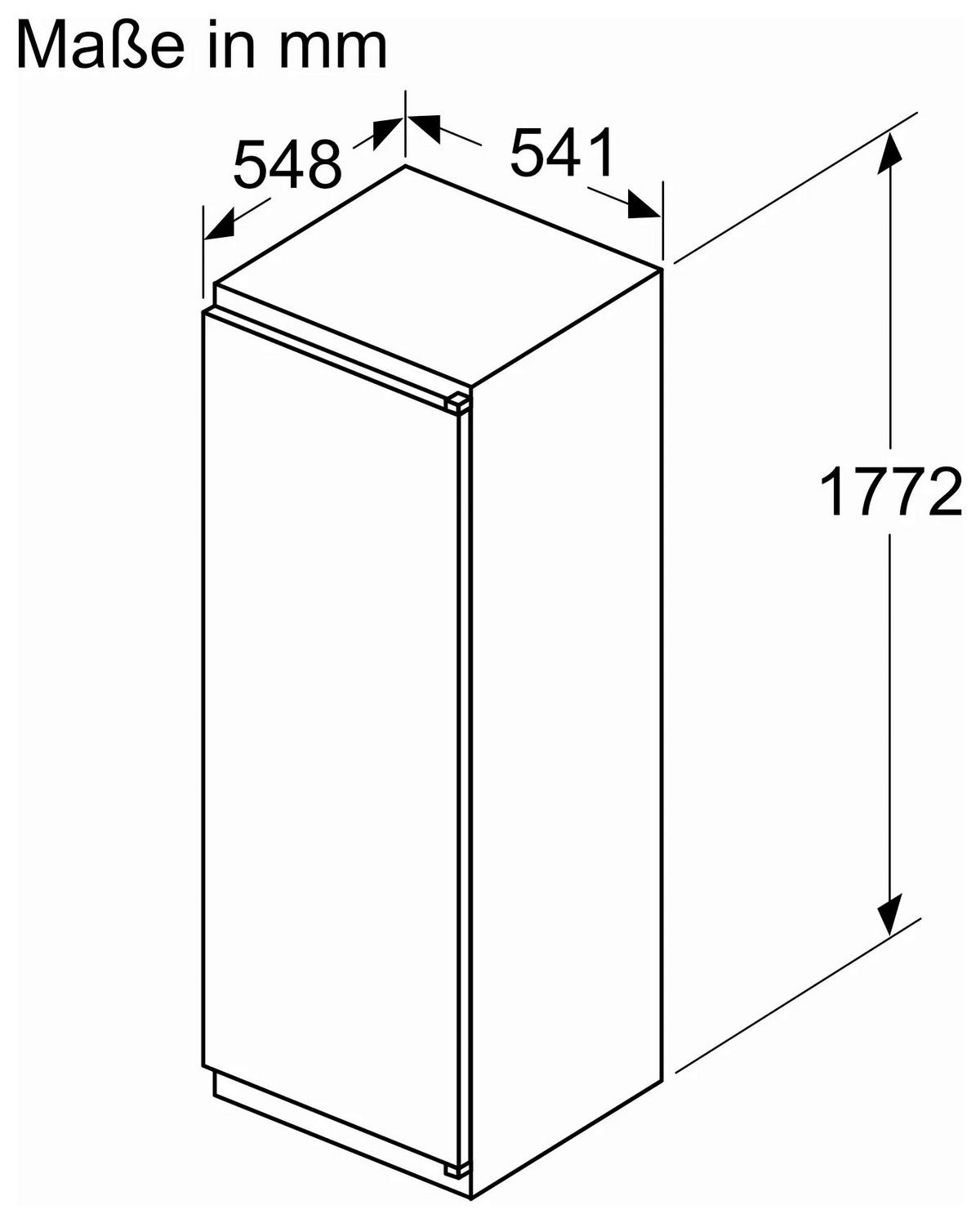 Kühlschrank KIL82NSE0 - Weiß Hochglanz/Weiß, MODERN, Metall (54,1/177,2/54,8cm) - Bosch