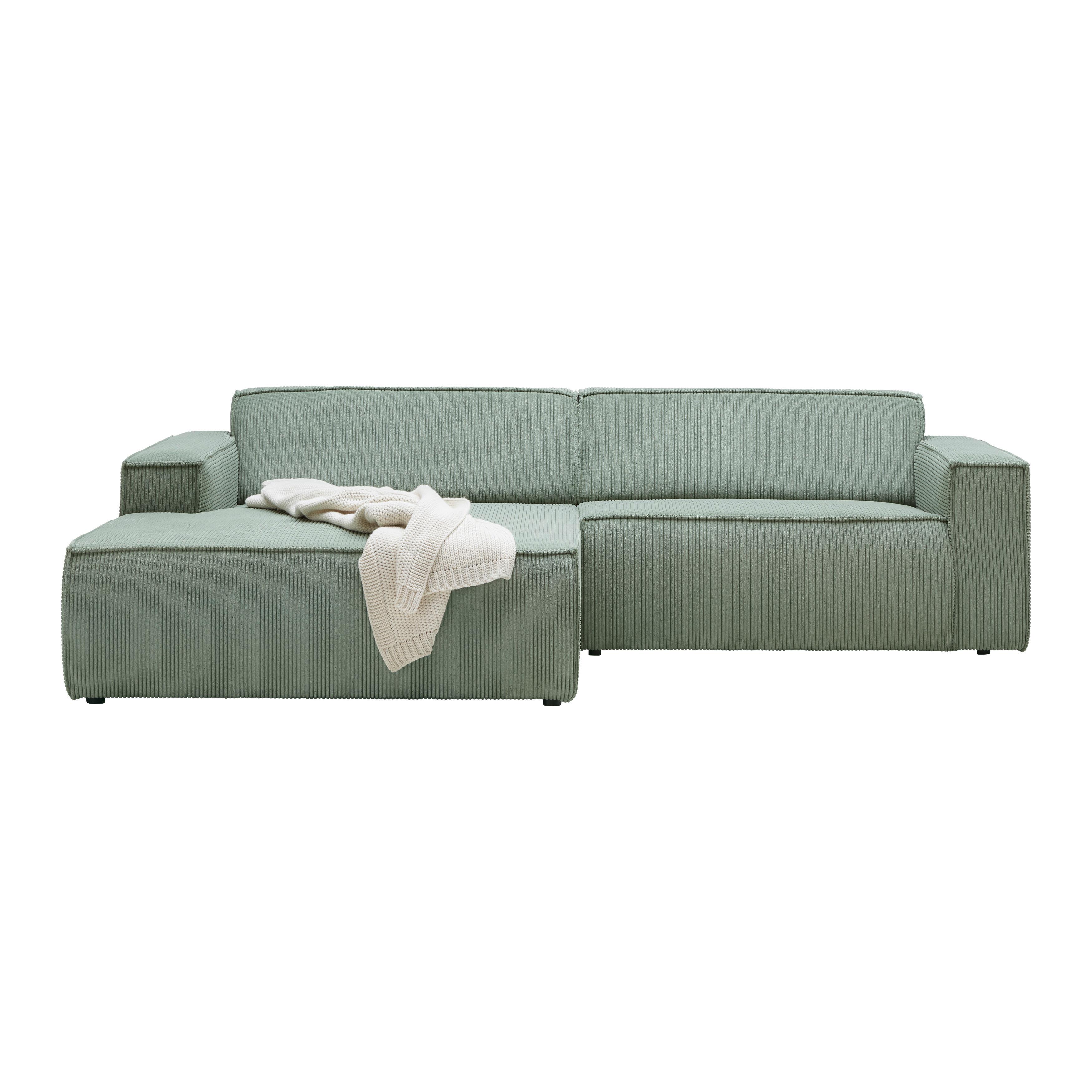 Sedežna Garnitura Loft - črna/svetlo zelena, Moderno, kovina/tekstil (172/75/265cm) - Mömax