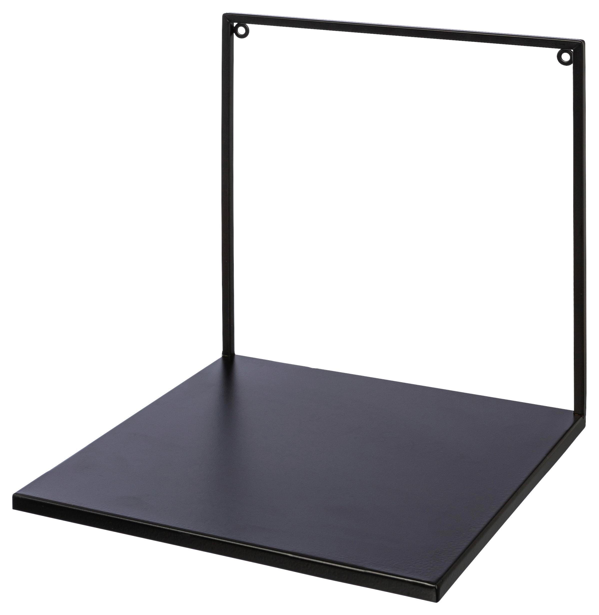 DEKORACJA ŚCIENNA UPSIDE DOWN I -PAZ- - czarny, Design, metal (30/30/30cm)