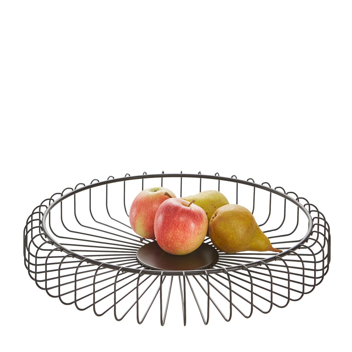 KOSZ NA OWOCE 97253 BLOMUS - czarny, Basics, metal (37/6cm) - Blomus
