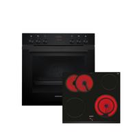 Herdset EQ211KA1BZ Schwarz - Schwarz, Metall (59,4/59,5/54,8cm) - Siemens