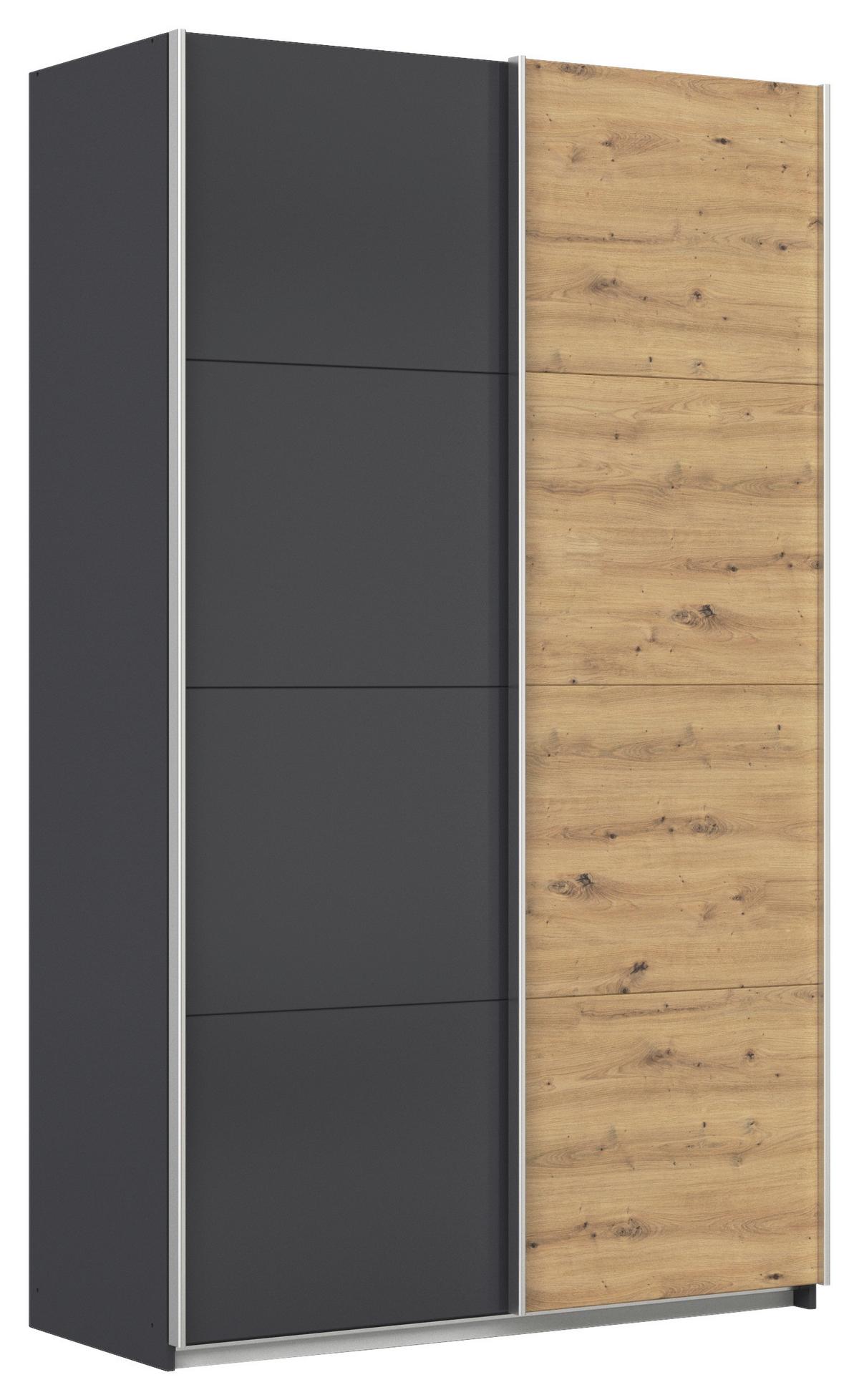 DULAP USI CULISANTE FELDKIRCH - stejar Artisan/antracit, Modern, material pe bază de lemn (136/229/62cm)