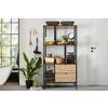SPEGEL MED BELYSNING MIRRI 1-EXT- - svart, Modern, metall/glas (21/32/12cm) - Mömax