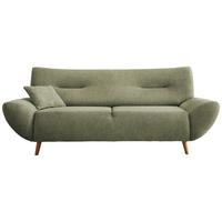 3-Sitzer-Sofa Drago Grün Chenille - Wildeiche/Grün, MODERN, Holz/Textil (205/81/90cm) - MID.YOU