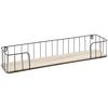 VÄGGHYLLA PAULA -SB- - svart/naturfärgad, Lifestyle, metall/trämaterial (60/13/10cm) - Mömax