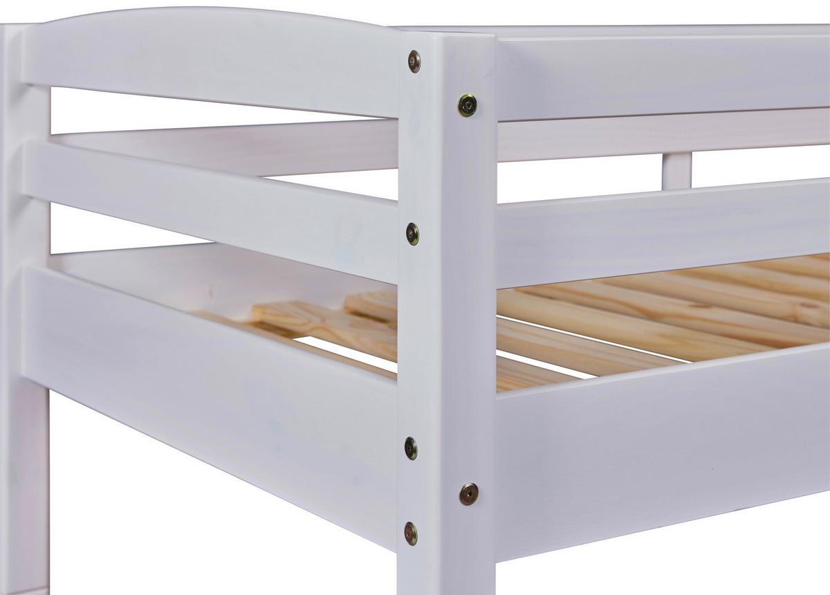Etagenbett Holz Annika ca. 90x200 cm Weiß - Weiß, KONVENTIONELL, Holz (90/200cm) - Livetastic