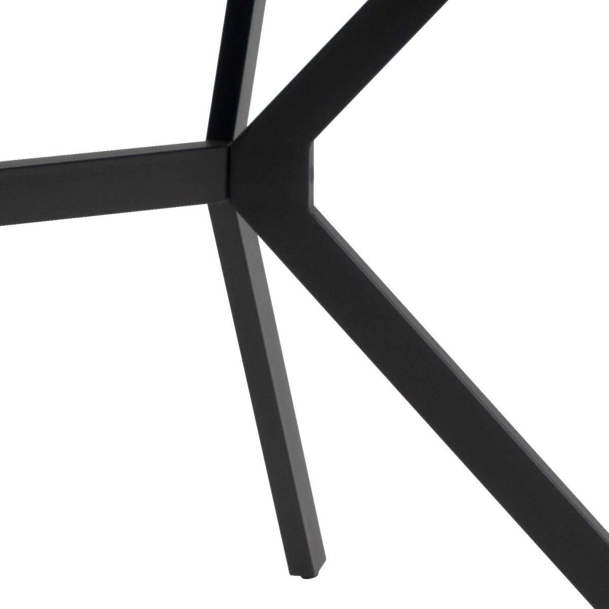 STÓŁ DO JADALNI ONEX 81A - czarny/kolor łupkowy, Basics, materiał drewnopochodny/metal (180/90/75cm) - MID.YOU