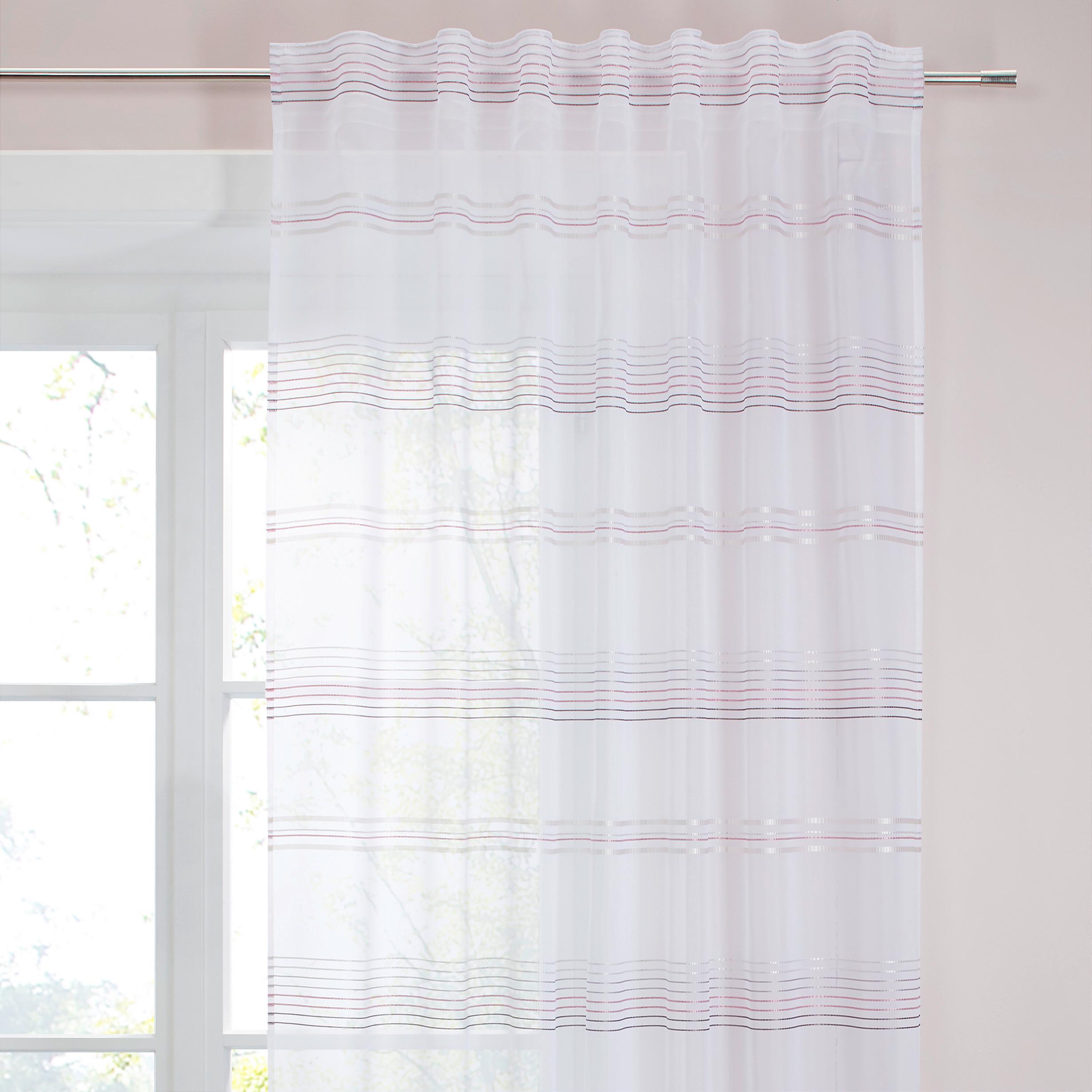 GARDINLÄNGD LOUIS -AKT- - vit, Klassisk, textil (140/245cm) - Modern Living