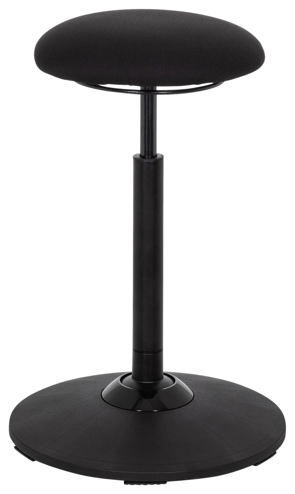 Pisarniški Stolček Valance Sit, Črna - črna, Basics, umetna masa/tekstil (45/63-86/45cm) - MID.YOU