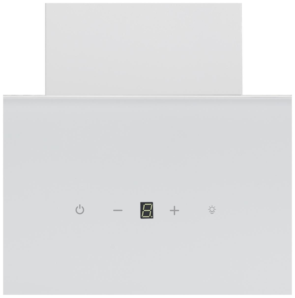 Kuhinjska Napa Hera, 60cm - bela, Trend, kovina/steklo (59,5/74,2-109,2/38,5cm) - Respekta