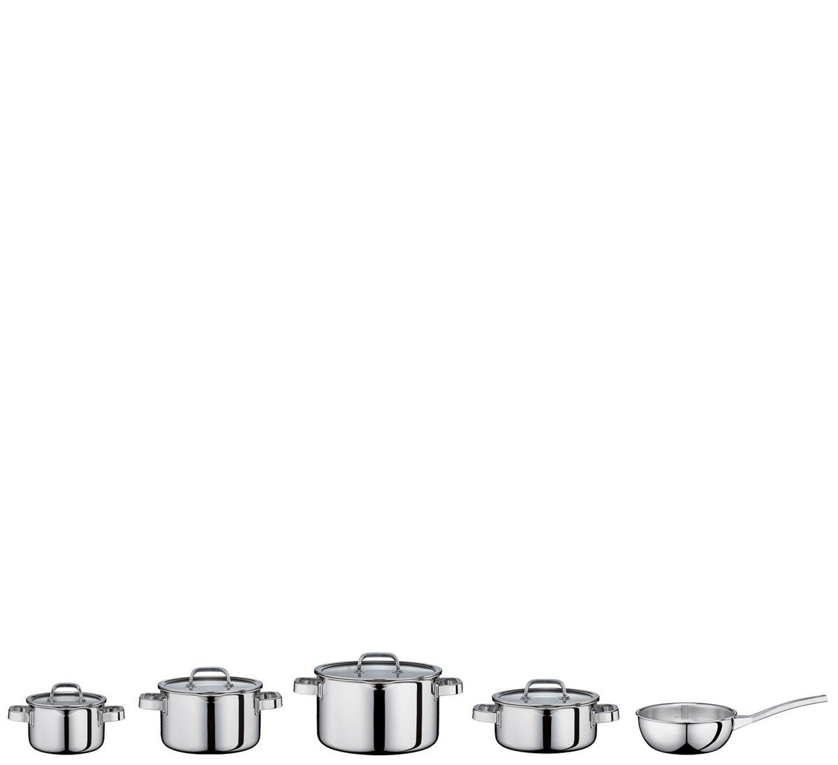 ZESTAW GARNKÓW 0680800605 - kolor dębu srebrnego/kolor srebrny, Basics, tworzywo sztuczne/metal - Spring