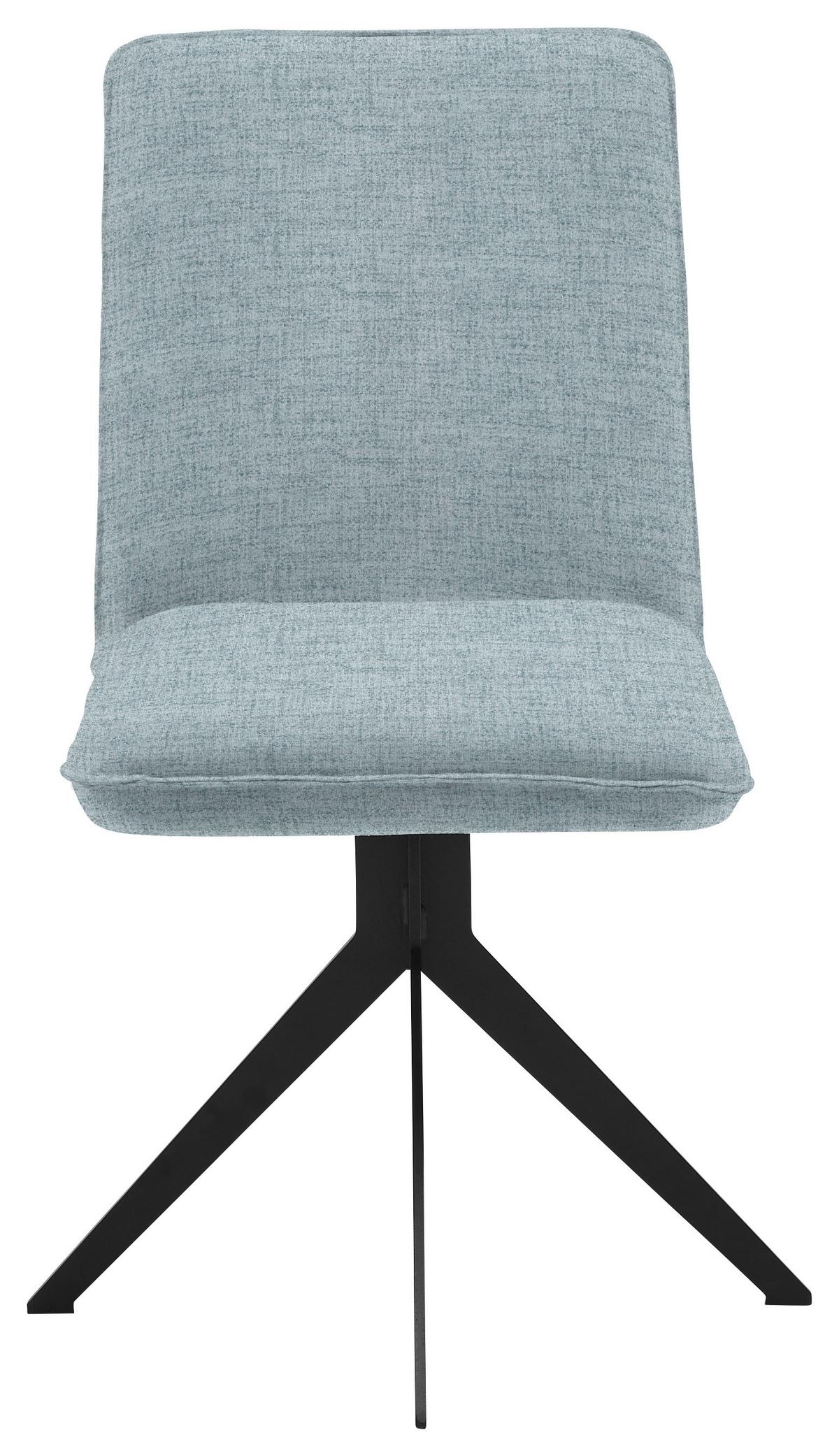 KRZESŁO MALIBU - czarny/jasnoniebieski, Design, metal/tkanina (46,5/87/64cm) - Voleo