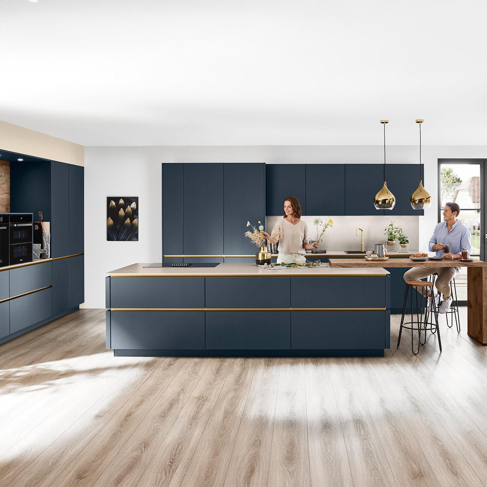 Kuhinja Z Otokom Easytouch - Moderno, leseni material - Nobilia