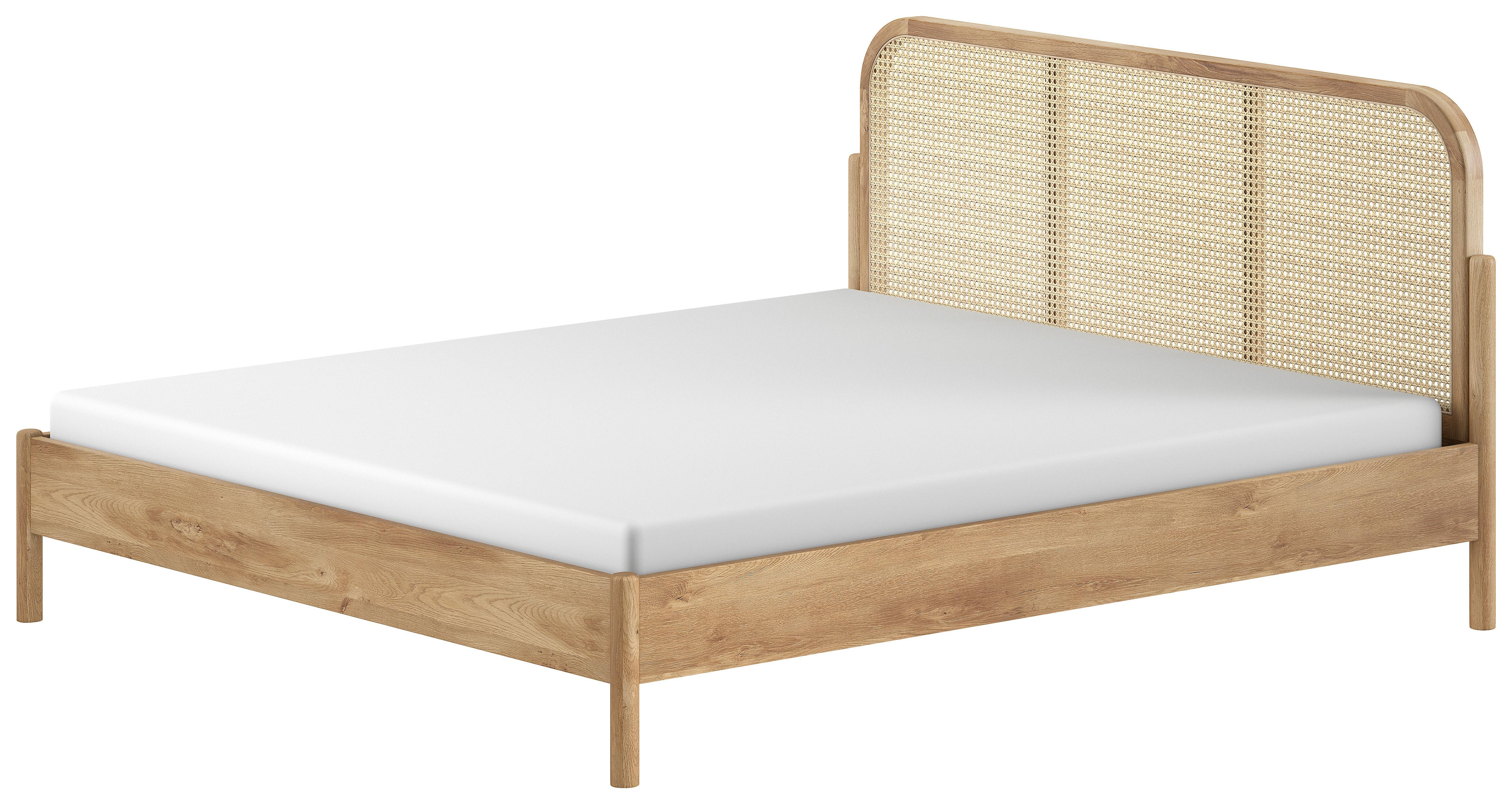 Bett Olive ca. 180x200 Eichefarben - Eichefarben, MODERN, Holz/Holzwerkstoff (180/200cm) - MID.YOU