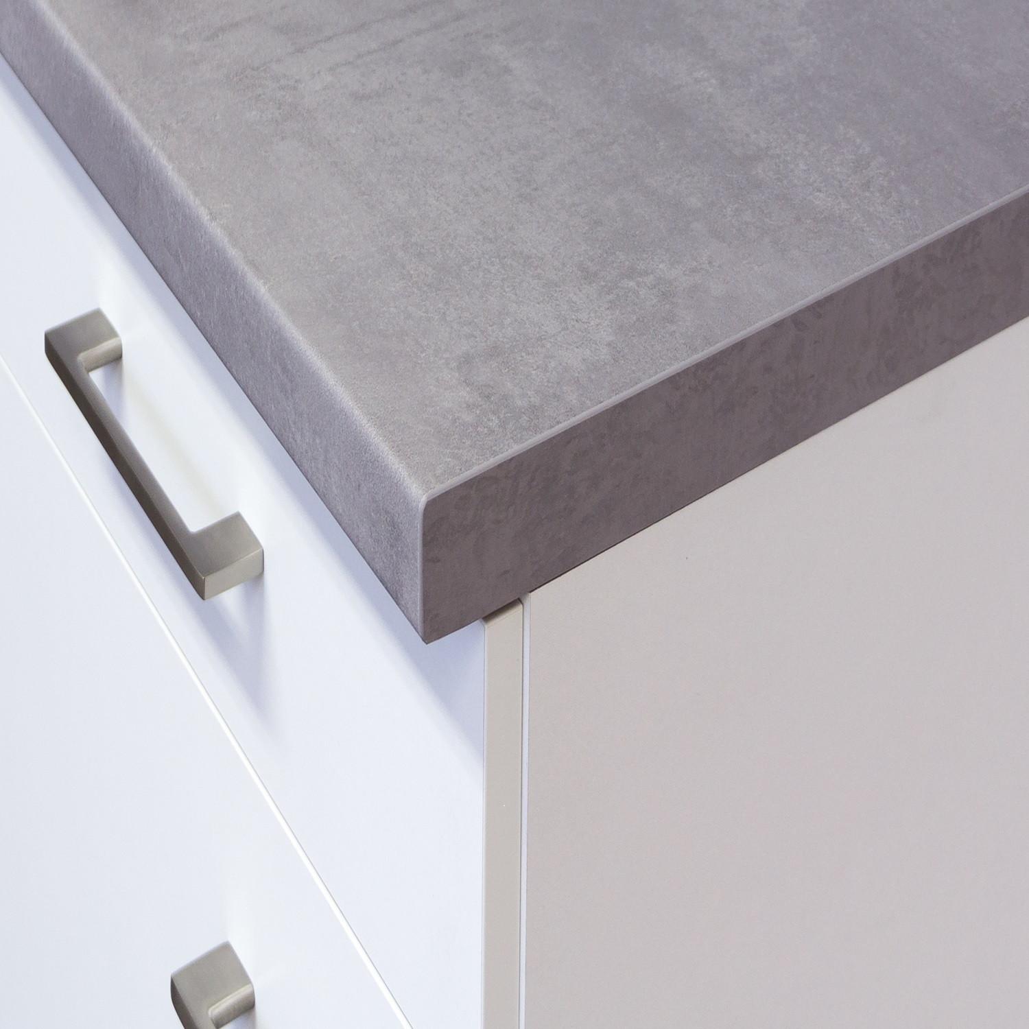 Arbeitsplatte APL210 Beton Optik - Grau, Holzwerkstoff (210/60cm) - FlexWell