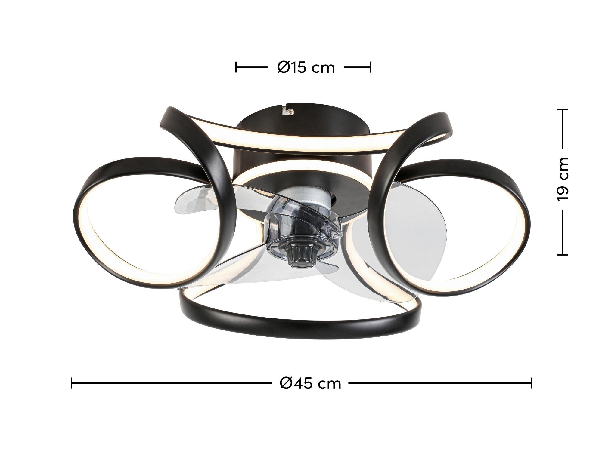 LED-TAKLAMPA KIZ - transparent, Modern, metall/plast (45/19cm) - Modern Living