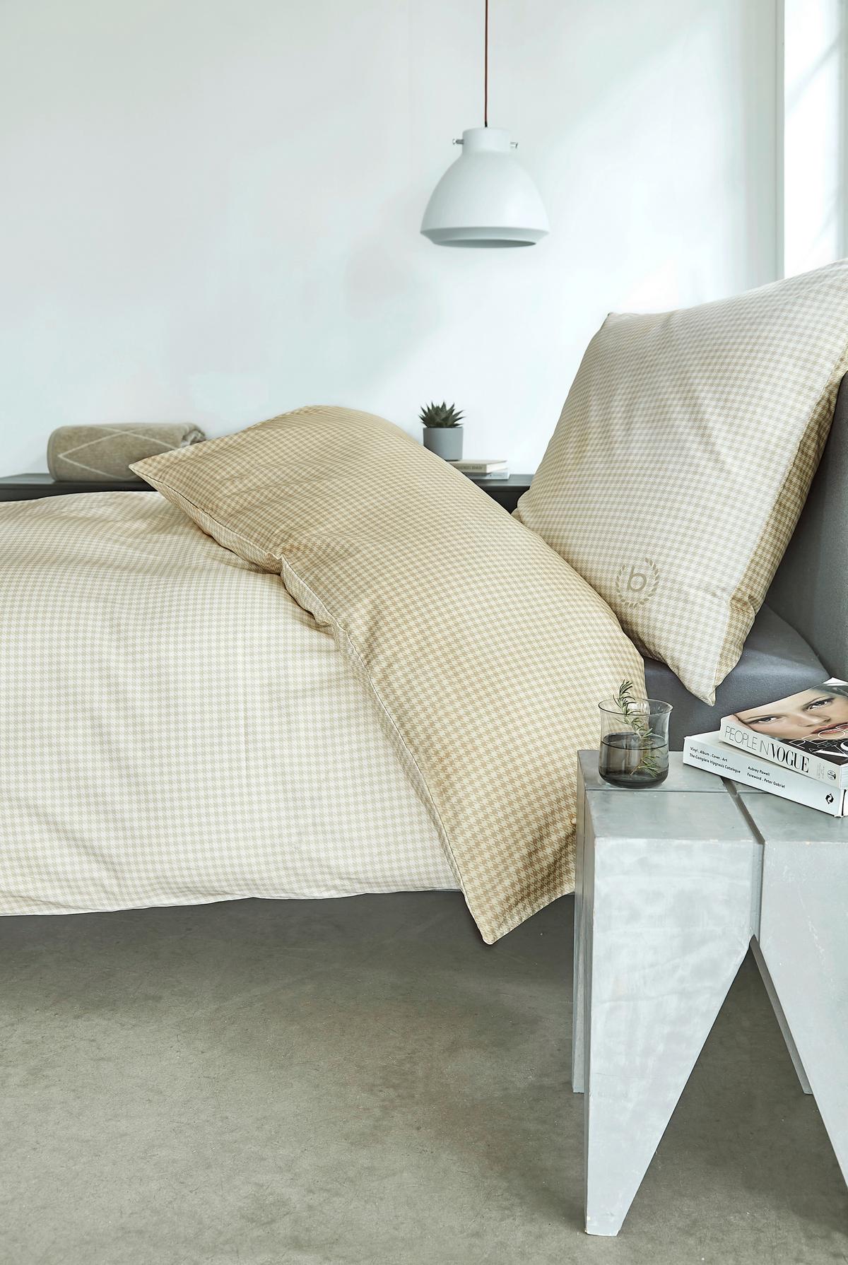 Ágyneműhuzat-garnitúra Bugatti Satin 5004-350 - bézs/barna, Konventionell, textil (140/200cm) - Bugatti