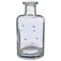 Dekovase Stern I Silberfarben/Klar - Klar/Silberfarben, Basics, Glas (7/15cm) - Mömax