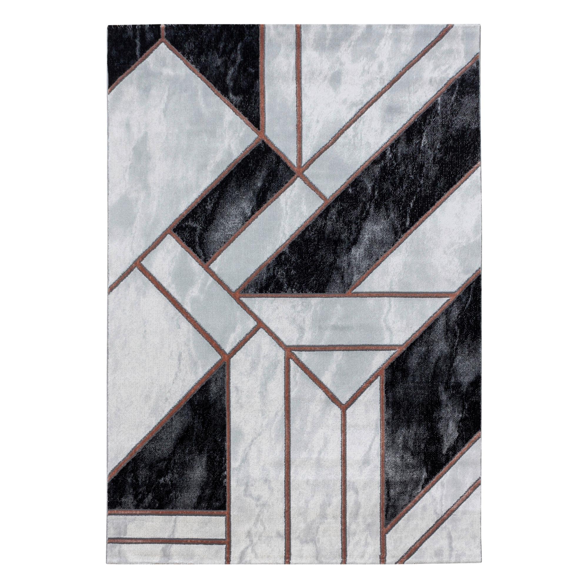 Webteppich Naxos Bronzefarben ca. 140x200cm - Bronzefarben, Design, Textil (140/200cm)