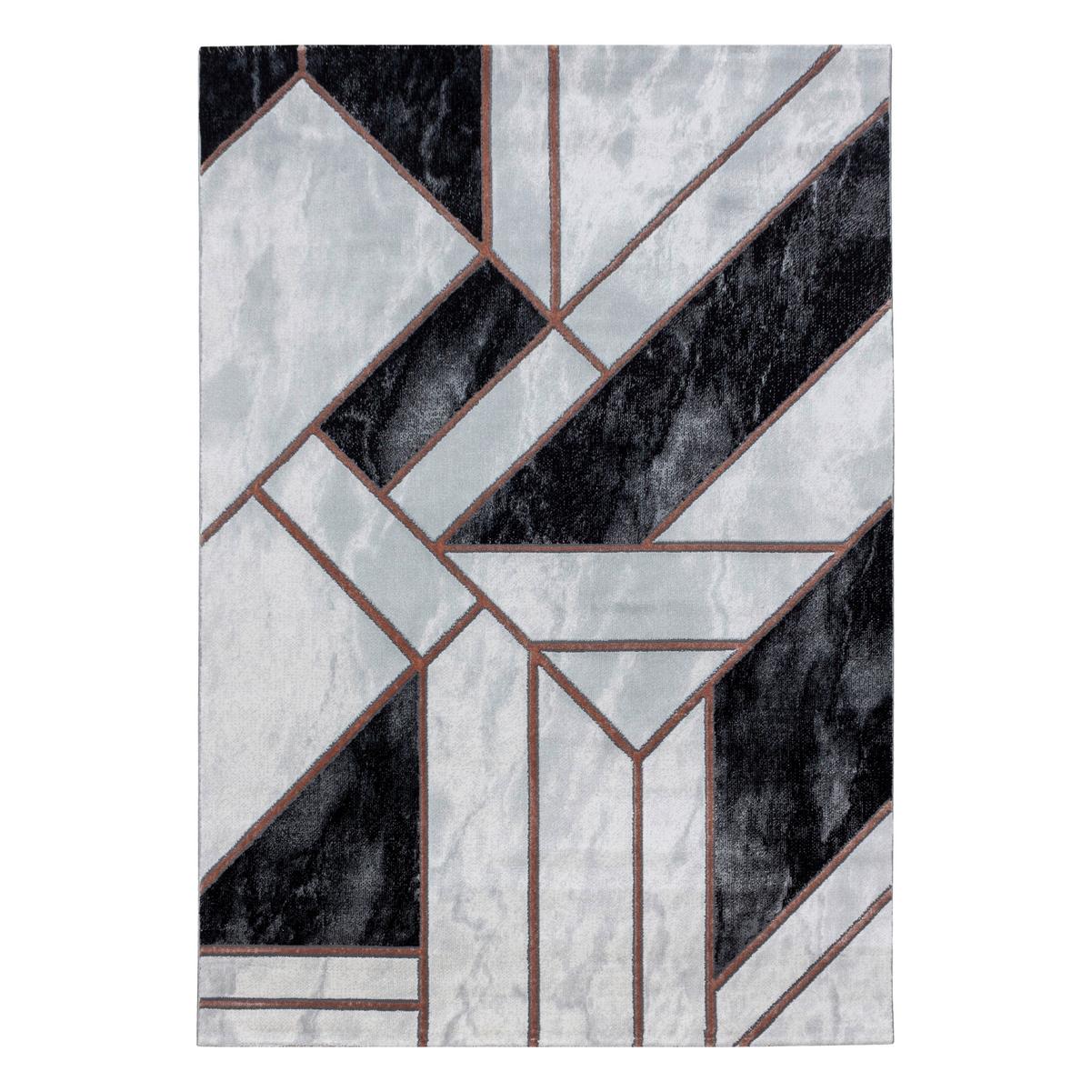 Webteppich Naxos Bronzefarben ca. 140x200cm - Bronzefarben, Design, Textil (140/200cm)