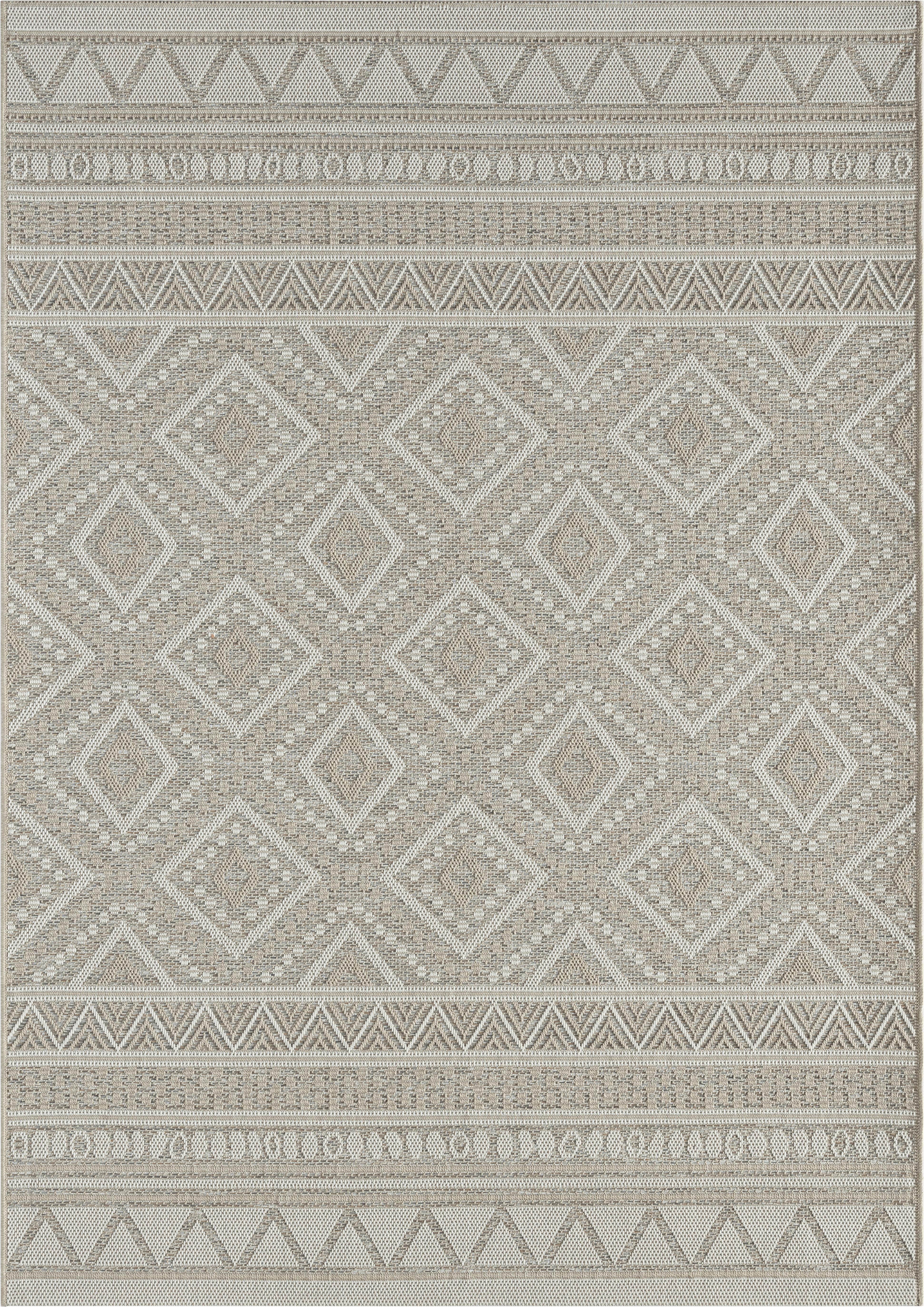 Covor Cu Țesătură Plată Ottawa 2 - bej, Modern, textil (120/170cm) - Mömax
