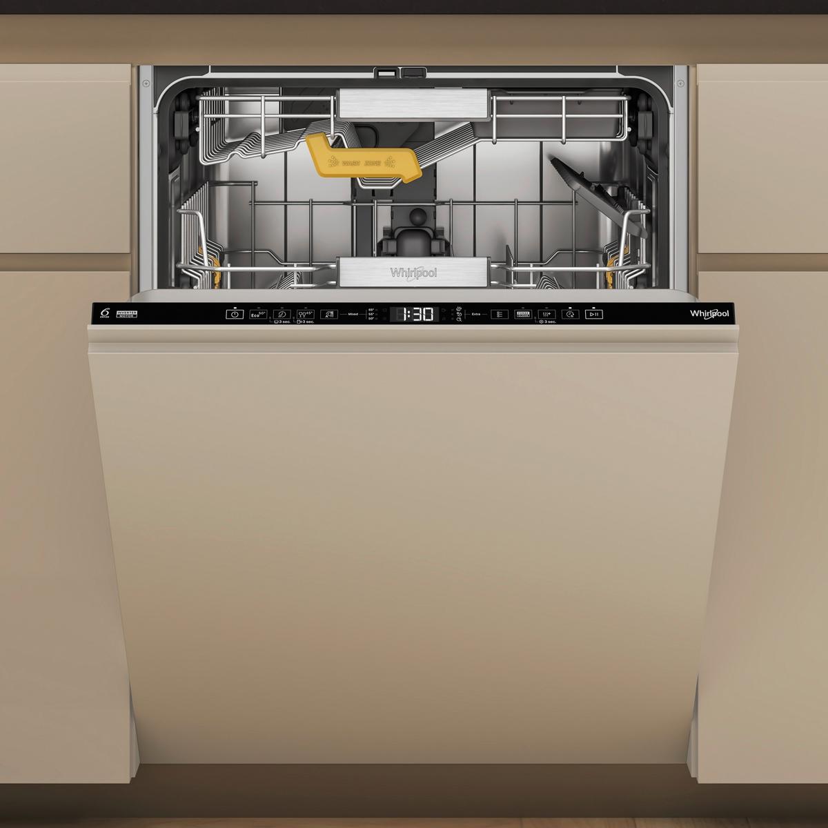 Mosogatógép W8i Ht58 Ts - krómszínű, műanyag/fém (59,8/82/55,5cm) - Whirlpool