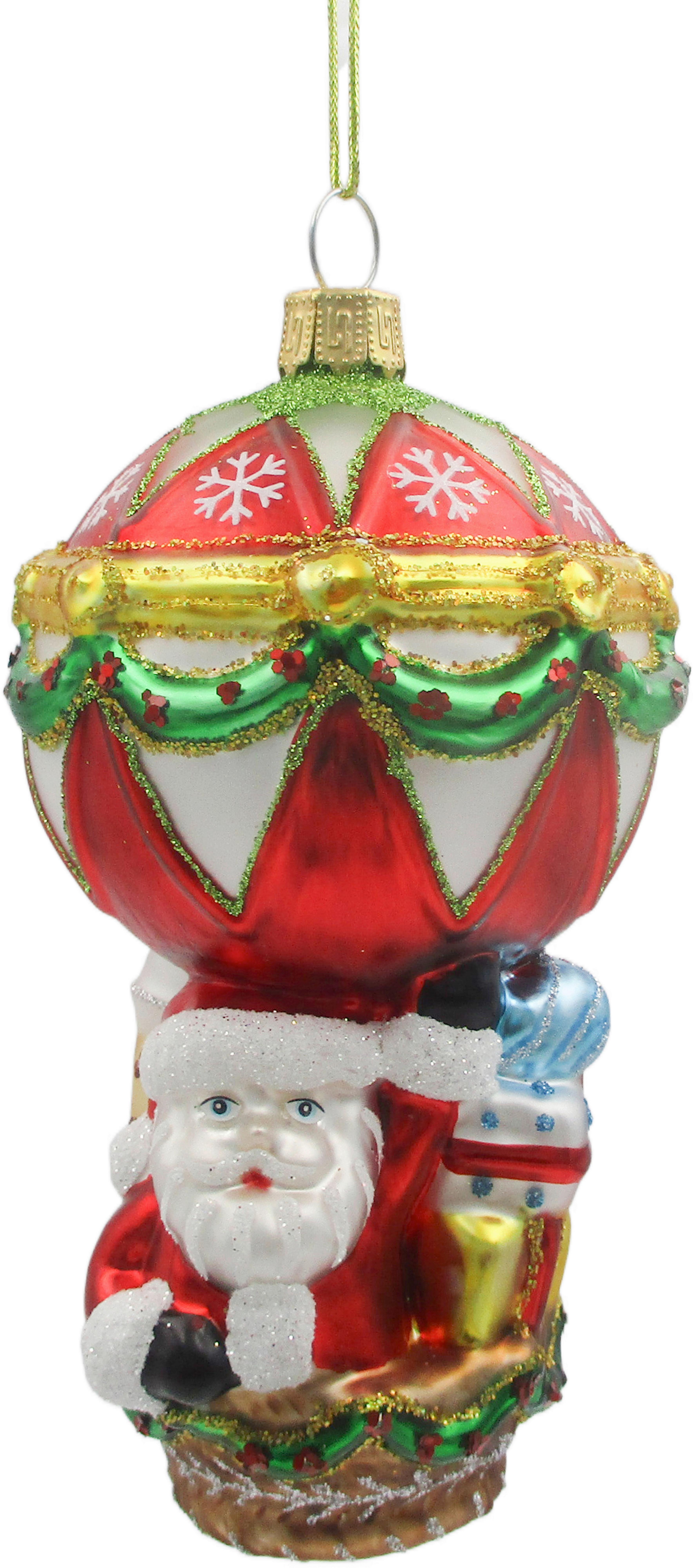 Christbaumanhänger Figures Multicolor - Multicolor, Glas/Textil (7,3/12,6cm) - Mömax