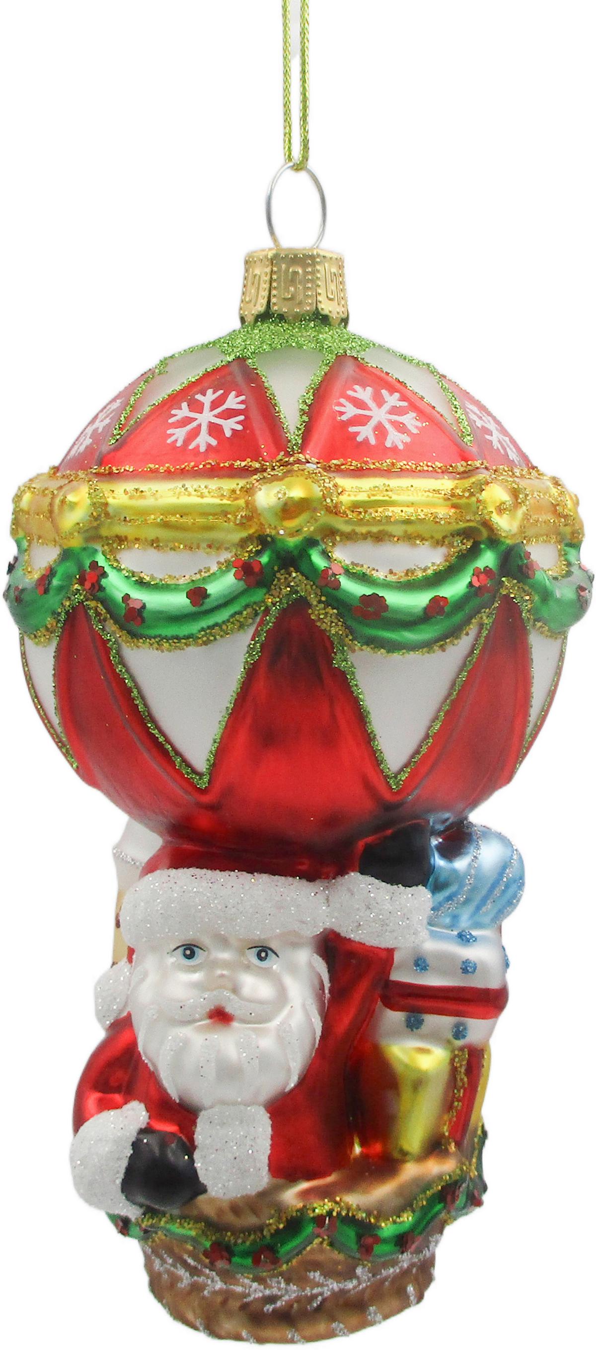 Christbaumanhänger Figures Multicolor - Multicolor, Glas/Textil (7,3/12,6cm) - Mömax