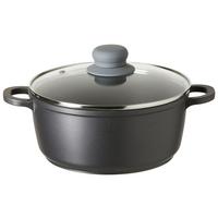 Kochtopf Smart Ø ca. 20cm - Klar/Silberfarben, Konventionell, Glas/Kunststoff (20/9cm) - Mömax