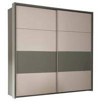 Ormar S Kliznim Vratima Modeste - boje kadulje/svijetlo siva, Moderno, drvni materijal/metal (215/210/60cm)