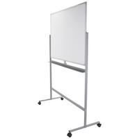 Whiteboard Multiboard Silberfarben/Weiß - Silberfarben/Weiß, Basics, Metall (128/187/54cm) - MID.YOU