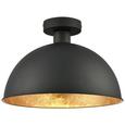 Deckenleuchte Blasi aus Metall max. 60 Watt - Goldfarben/Schwarz, LIFESTYLE, Metall (31/20,5cm) - Modern Living Deckenleuchte Blasi aus Metall max. 60 Watt - Goldfarben/Schwarz, LIFESTYLE, Metall (31/20,5cm) - Modern Living