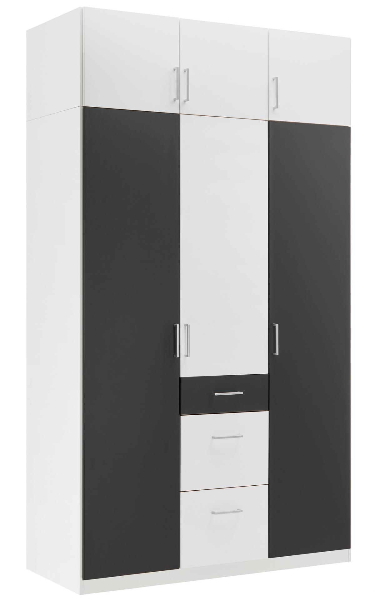Nastavek Za Omaro Click, Bela - bela/barve aluminija, Konvencionalno, umetna masa/leseni material (135/40/58cm) - Mömax