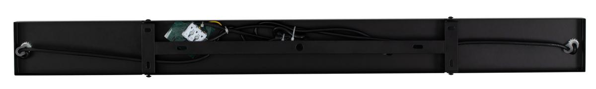 LAMPA WISZĄCA SUNA - czarny chrom, Trend, metal/szkło (98/15/140cm) - Novel