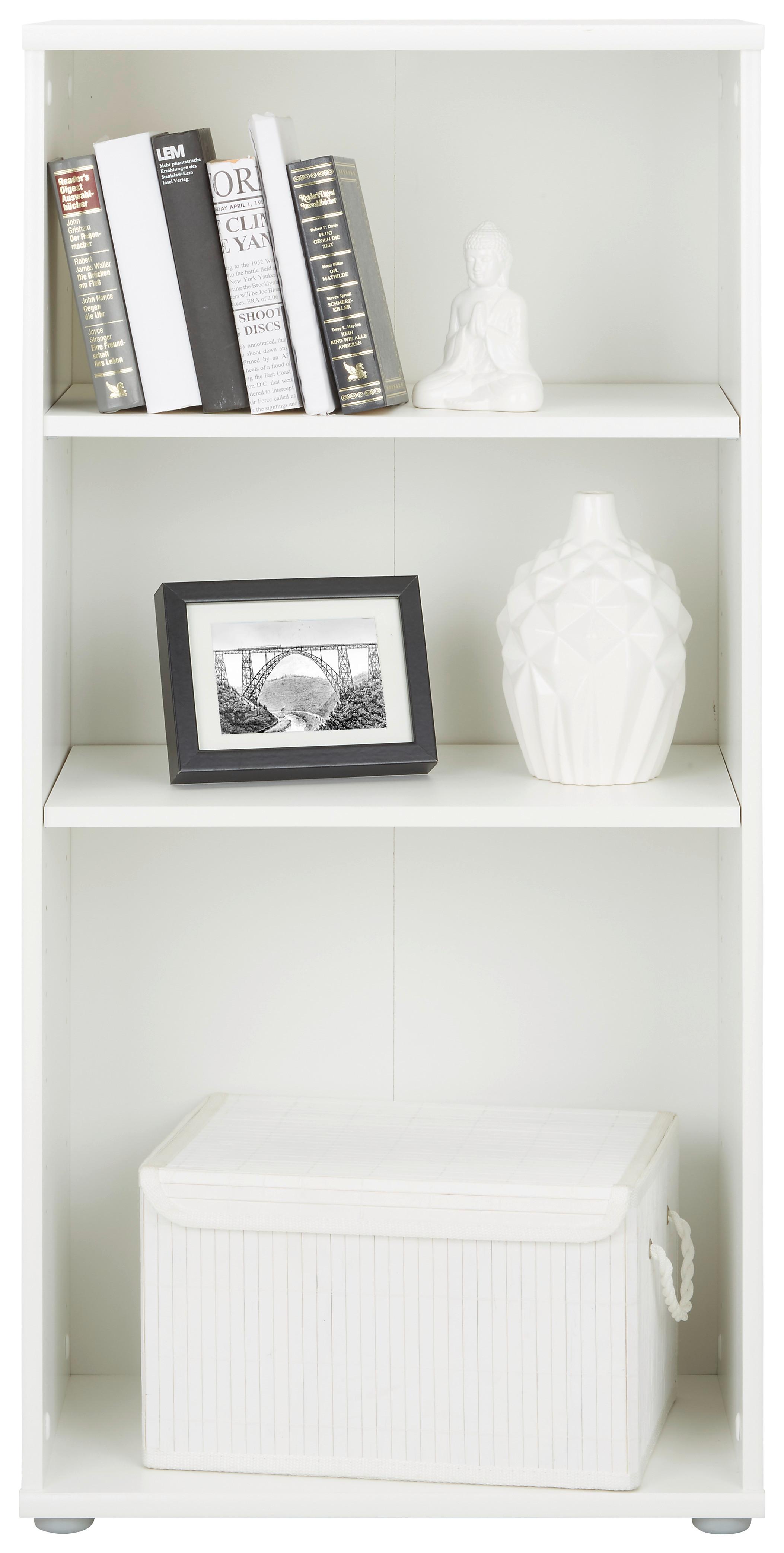 Regal in Weiß - Weiß, MODERN, Holzwerkstoff/Kunststoff (54/111/34cm) - Modern Living