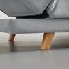 BÄDDSOFFA FUNKY - ljusgrå/naturfärgad, Modern, trä/textil (183/73/79cm) - Bessagi Home