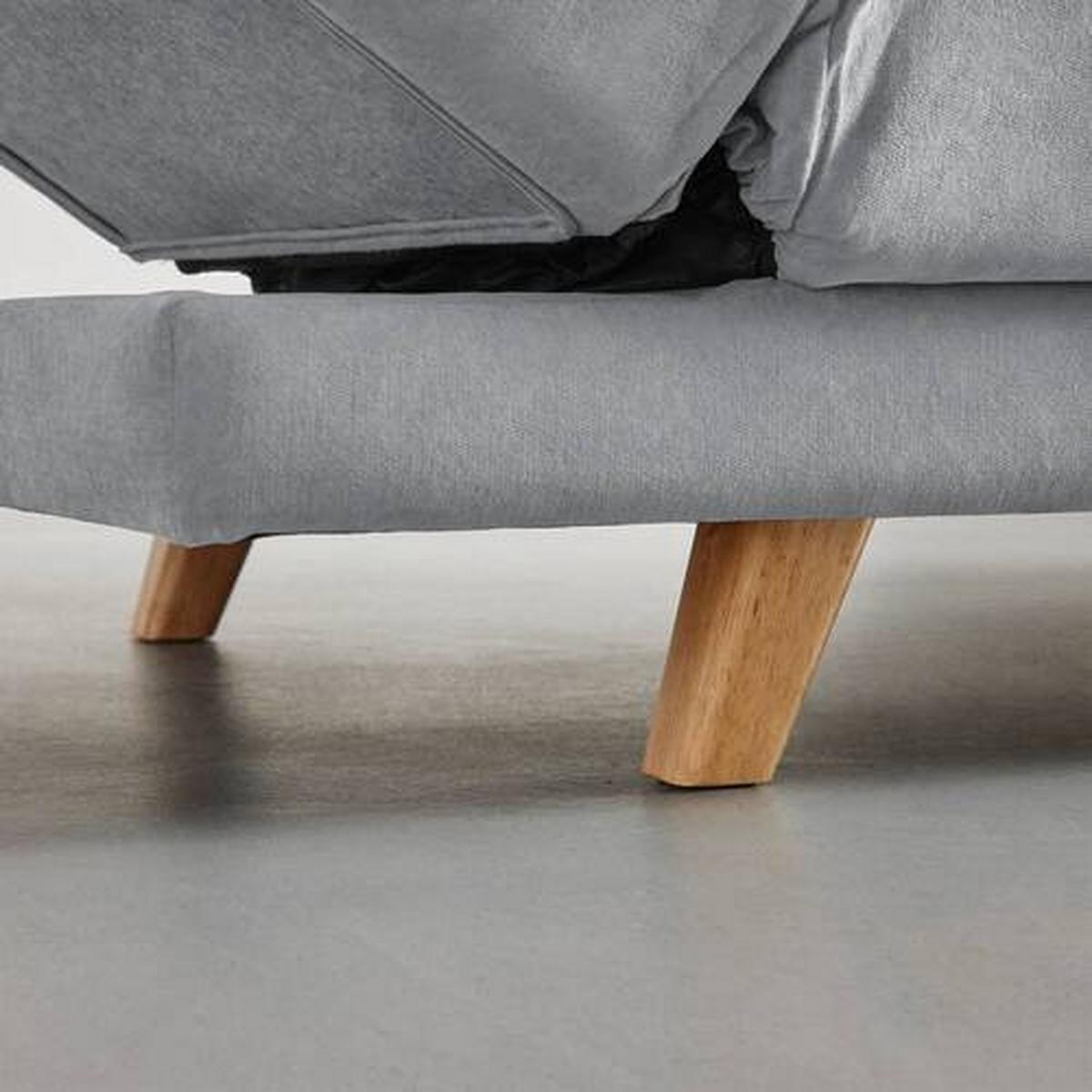 Canapea extensibila FUNKY - gri deschis, Modern, textil (183/73/79cm) - Bessagi Home