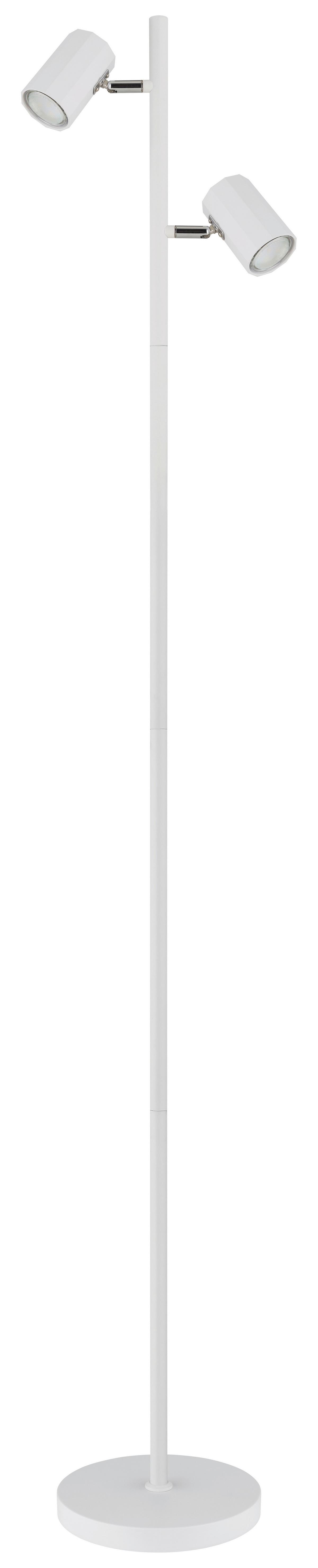 Podna Svjetiljka James Bijela - bijela, Design, metal/plastika (27/22/158cm) - Globo