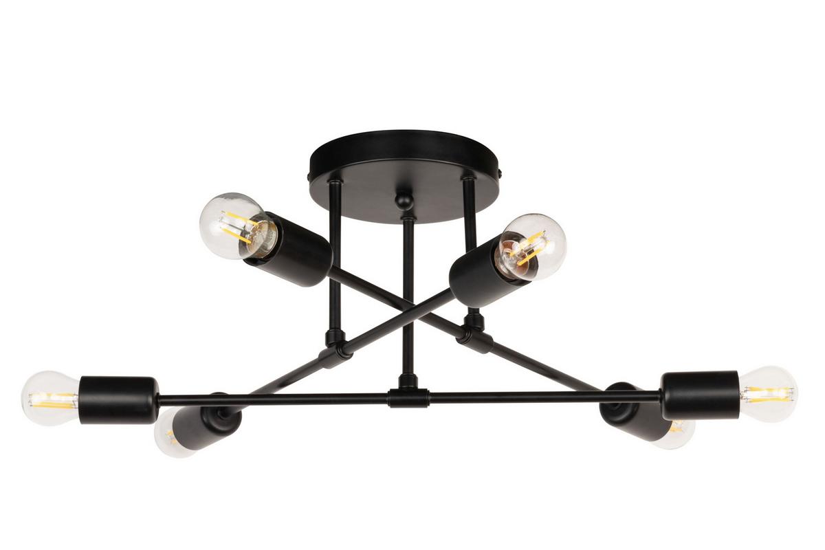 LAMPA SUFITOWA PEORIA *SBM* - czarny, Basics, metal (50/20cm) - Marama
