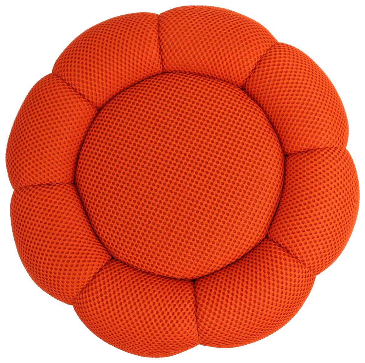 Hocker Flower in Meshstoff Orange - Orange, LIFESTYLE, Holz/Holzwerkstoff (58/58/31cm) - Mömax