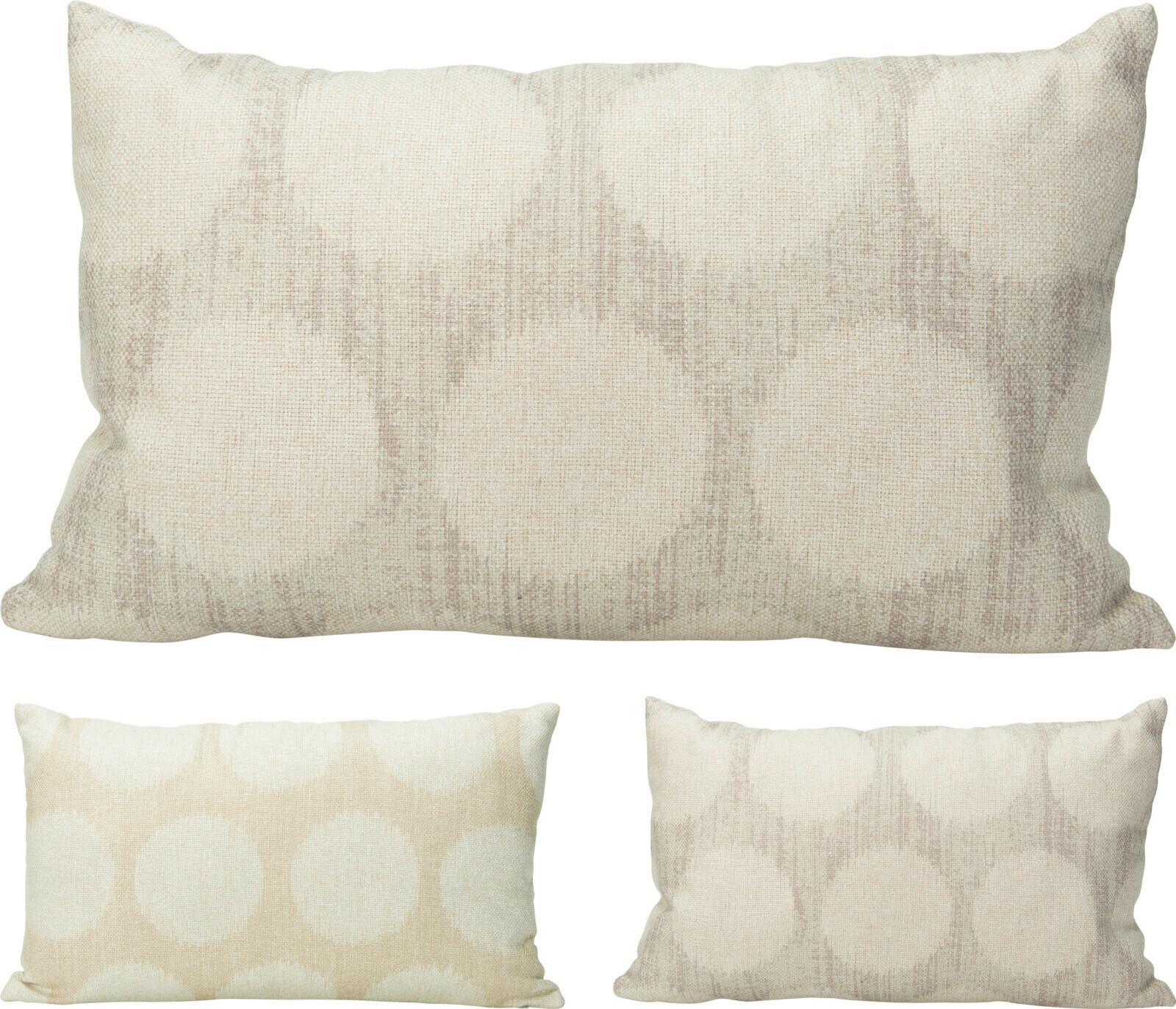 Díszpárna Woven 50/30 - világosszürke/bézs, textil (50/30cm)