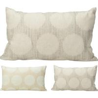 Díszpárna Woven 50/30 - világosszürke/bézs, textil (50/30cm)