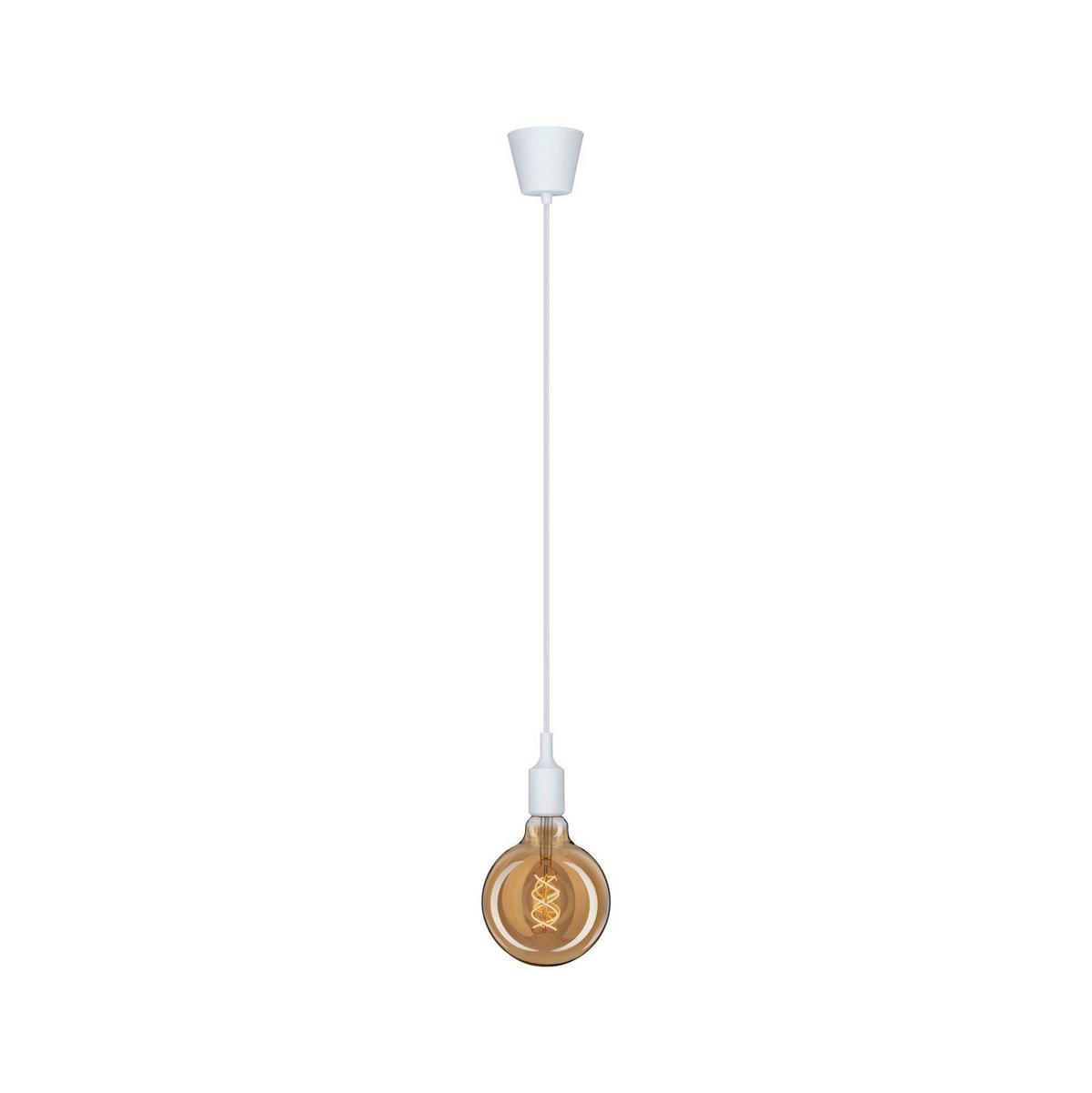 Hängeleuchte Ketil in Weiß max. 60 Watt - Weiß, Basics, Kunststoff (9,2/200,0cm) - Paulmann