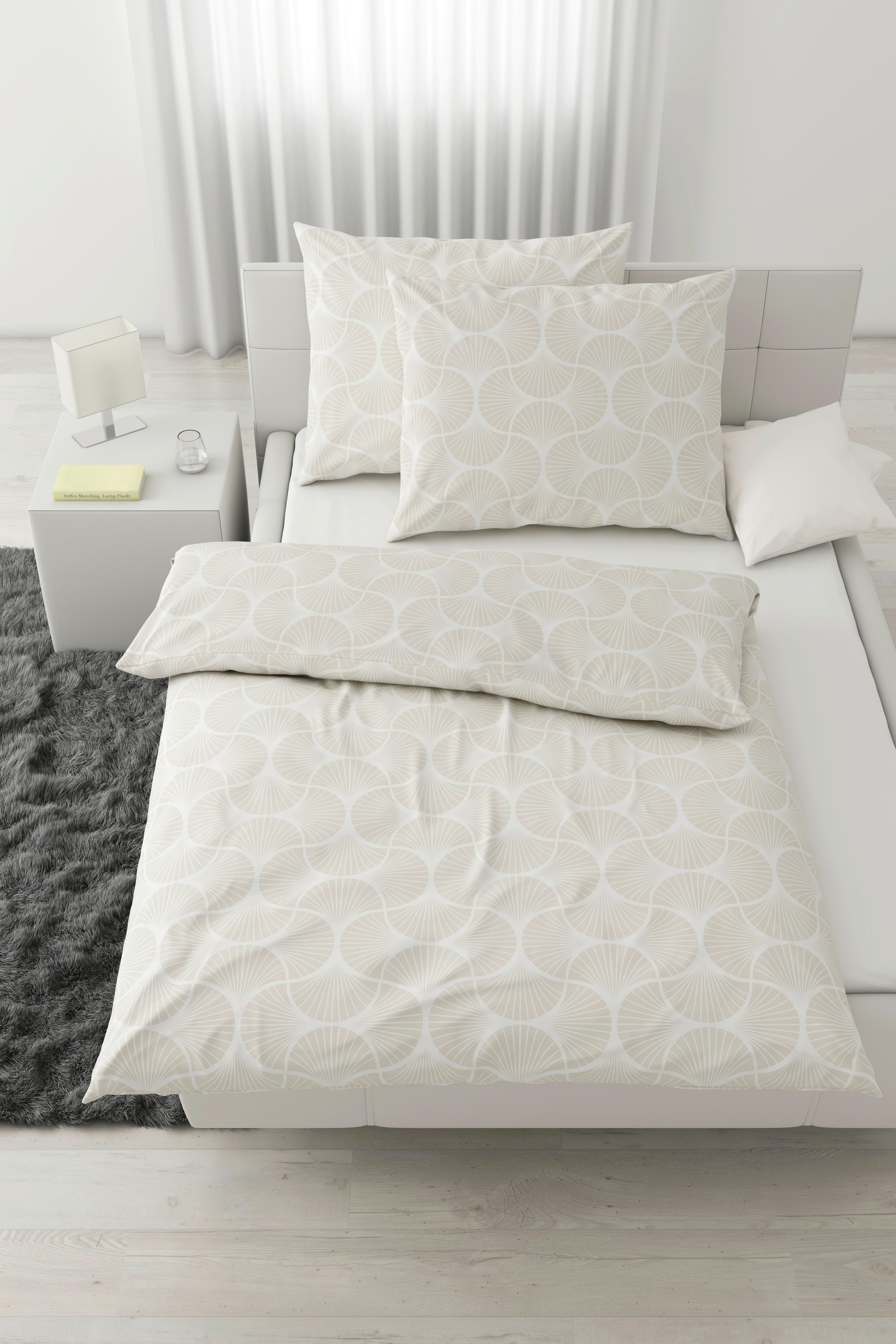 Bettwäsche Finn XXL Naturfarben ca. 200x220cm - Naturfarben, MODERN, Textil (200/220cm) - Modern Living