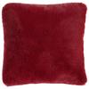 Krznena Blazina Liz - vinsko rdeča, Moderno, tekstil (45/45cm) - Premium Living