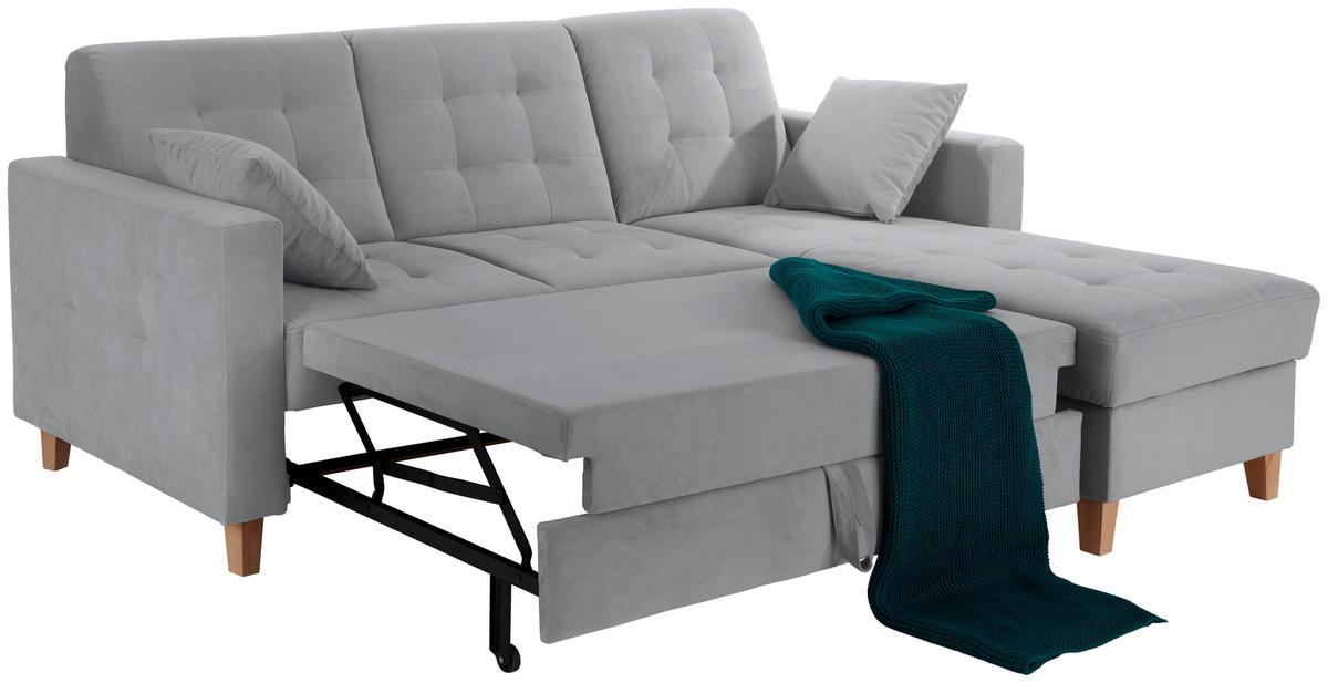 Colțar BERGEN - antracit, Design, textil (231/160cm) - Luca Bessoni