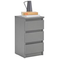 Noptieră ELLA -BASED- - antracit, Konventionell, material pe bază de lemn (30/55/31cm) - Based