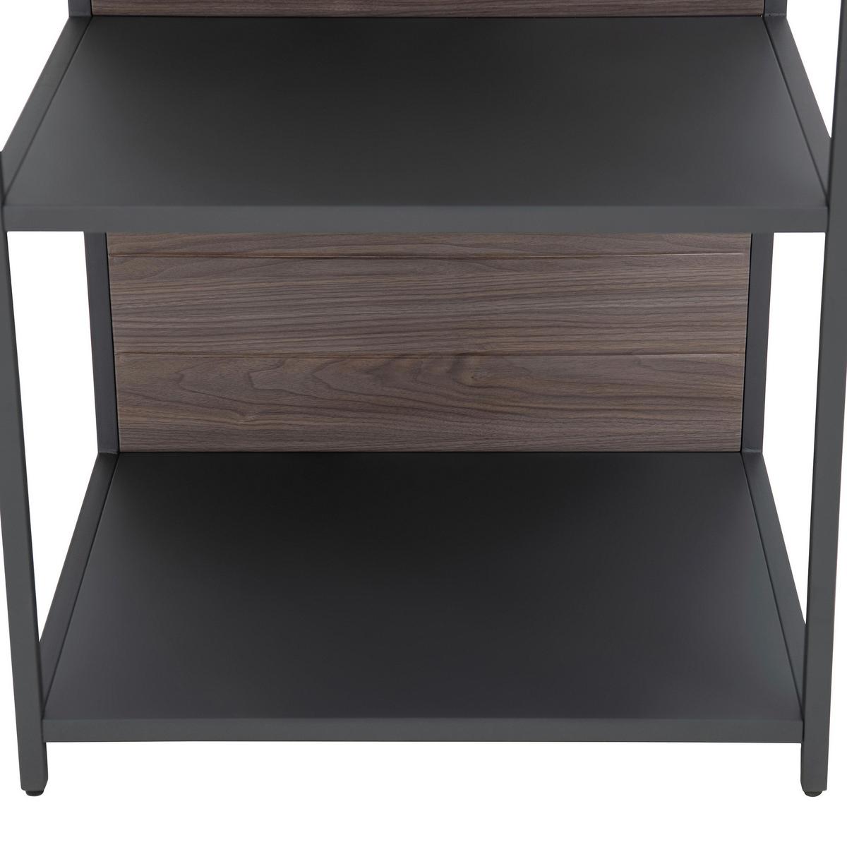 Outdoorküche Küchenregal Mambo Braun/Schwarz - Schwarz/Braun, Basics, Metall (63,5/91,5/54cm) - Modante